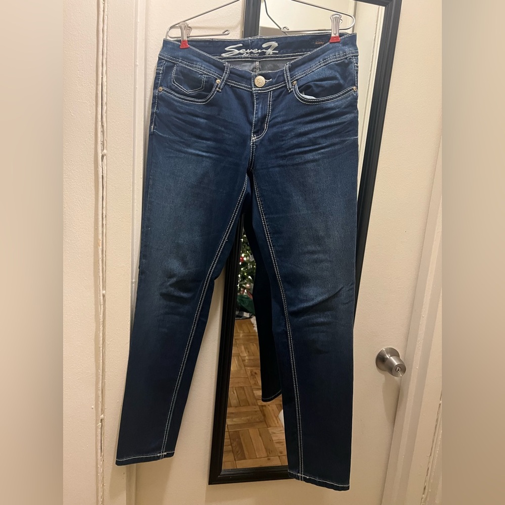 Seven7 Women’s Skinny Jeans Size 8 Blue Denim